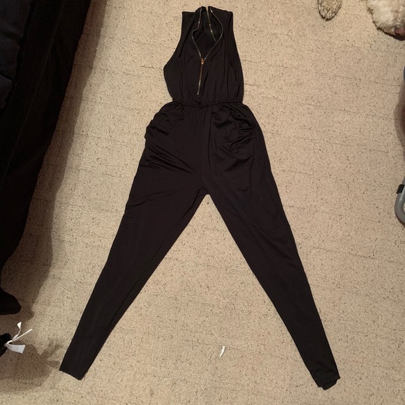 Black Pant Romper - Picture 1 of 4